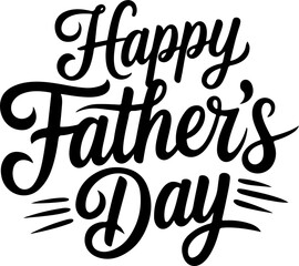 Happy Father's Day Calligraphy Design