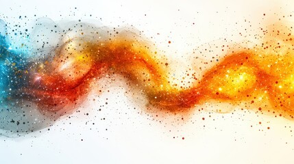 Vibrant cosmic swirl of colors blending seamlessly, creating a mesmerizing abstract background