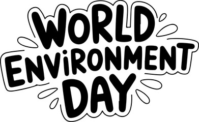 World Environment Day Bold Text