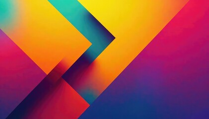 Geometric abstract shapes in vibrant color block style, pattern, home decor