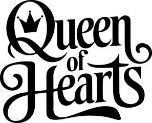 Queen Of Hearts Crown Design Art