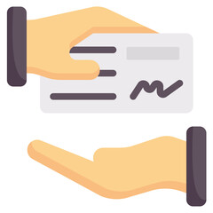 check payment vector flat icon