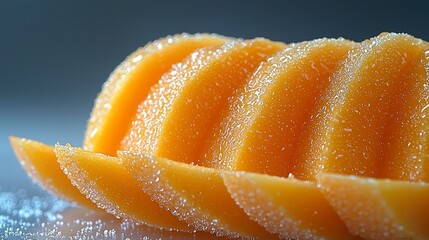 Sliced melon close up