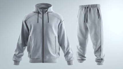 Shop stylish grey tracksuit for men and women comfortable casual wear athletic apparel fashion outfit