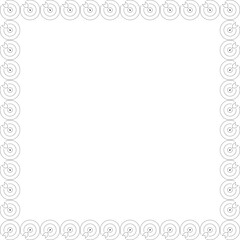 Darts board frame. Game competition on white background border with empty space for your text