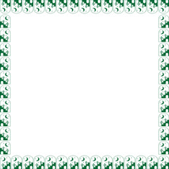 Desert frame. Morocco graphic template. Cute empty frame box. Hand drawn vector illustration