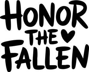 Honor The Fallen Remembrance Graphic