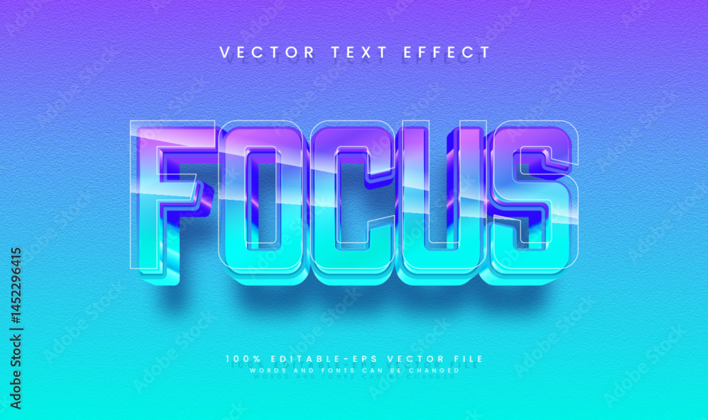 Poster editable 3d text effect with a vibrant color scheme. perfect for graphic design projects.