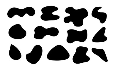 Abstract fluid frame set on black colour