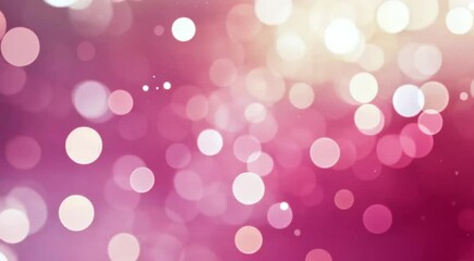 Sweet pink bokeh with glitters creating dreamscape background. Decoration of circle light for party, celebration or valentine's day concept. - Powered by Adobe