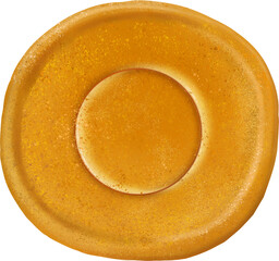 Sugar food dalgona round shape