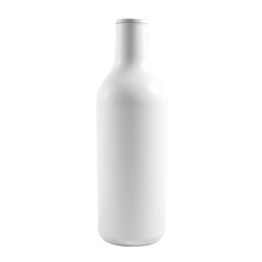 A sleek, modern white bottle with a matte finish and a narrow neck.