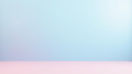 Obraz premium Pastel Pink and Light Blue Studio Backdrop for Product Photography or Graphic Design Projects