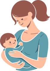 Vector Portraits of Moms for Cards