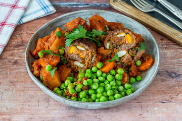 Bragioli - traditional Maltese beef olives or stuffed beef rolls