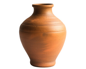 clay vase isolated on white background PNG