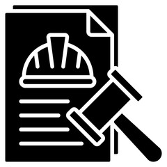 Labour Law glyph icon