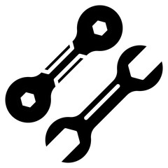 Wrench glyph icon