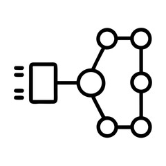 Connection Signal Icon - Communication and Network Vector Illustration
