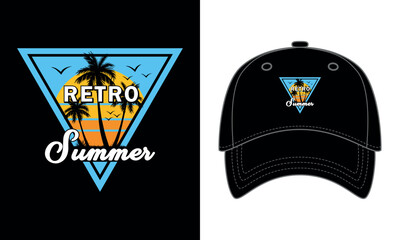 Retro summer cap design