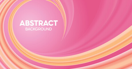 Pink and Orange Abstract Swirl Background