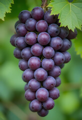 Fototapeta premium bunch of red grapes
