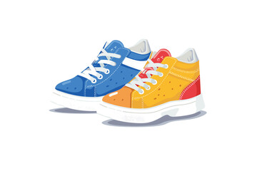 New style shoe art illustration design.