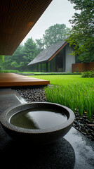 Modern Japanese Garden Courtyard