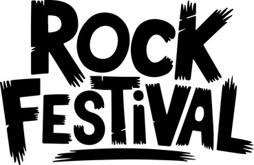Rock Festival Event Announcement Poster