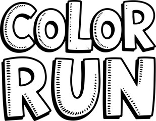 Color Run Event Graphic Design