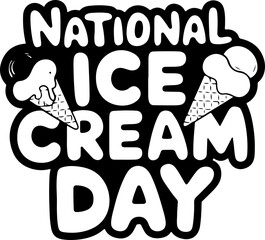 National Ice Cream Day Graphic