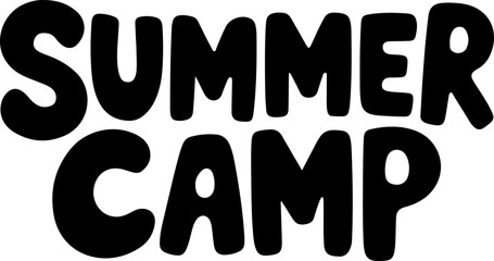 Summer Camp Fun Bold Letters