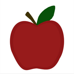 red apple vector illustration