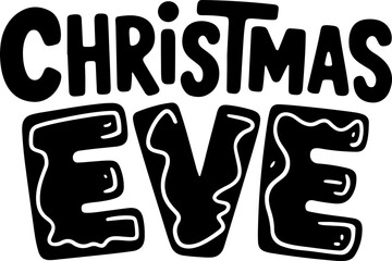 Obraz premium Christmas Eve Holiday Design Graphic