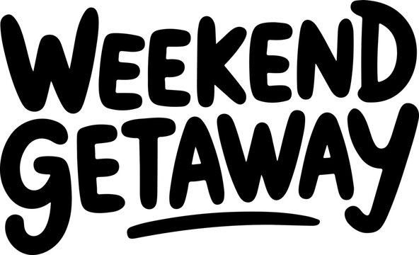 Weekend Getaway Typography Design
