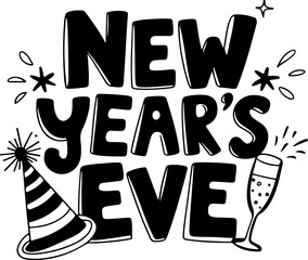 New Year's Eve Party Design Graphic