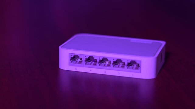 Internet modems and routers. Stationary and portable white and black Wi-Fi modems