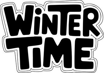 Bold Winter Time Design Graphic