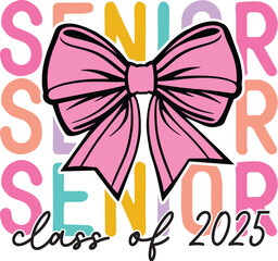 Senior 2025 SVG design cut files