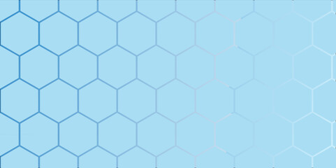 Seamless geometric pattern with blue tiles and flowers in a hexagonal honeycomb design