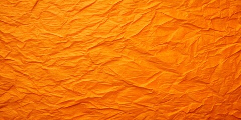 Wrinkled orange paper texture reveals a rough, creased pattern on its old, textured surface