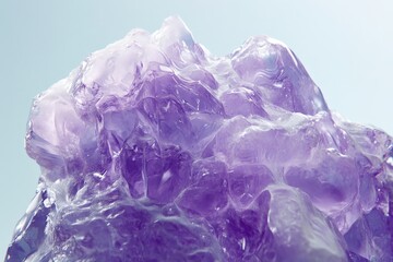 Fototapeta premium Close-up view of a multifaceted amethyst crystal cluster.