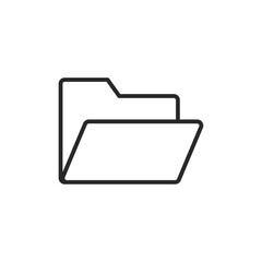 Folder icon representing file organization, file management and storage.