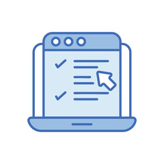 Online Tests Vector icon