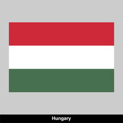 Hungarian country flag vector isolated on transparent background