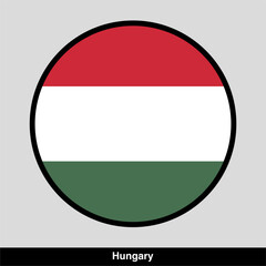 Obraz premium Hungarian country flag vector isolated on transparent background