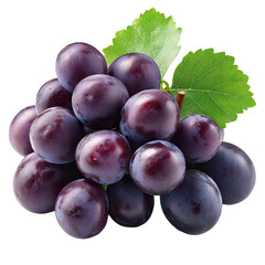 Grape isolated on transparent background.