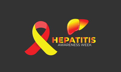 Hepatitis Awareness Week. background, banner, card, poster, template. Vector illustration.
