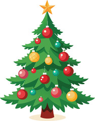 Christmas tree with ornament