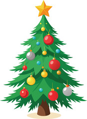 Christmas tree with ornament